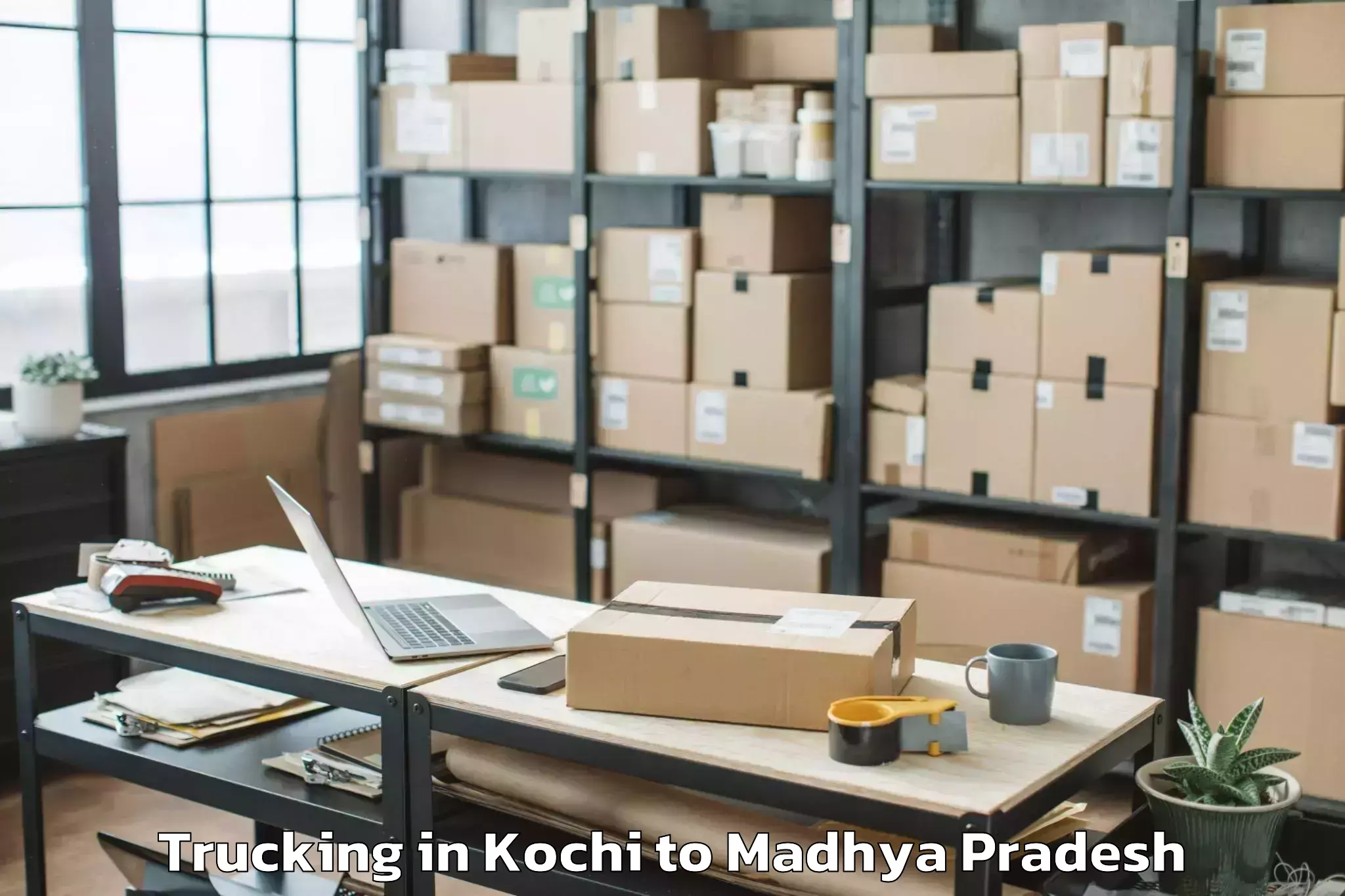 Book Kochi to Shajapur Trucking Online